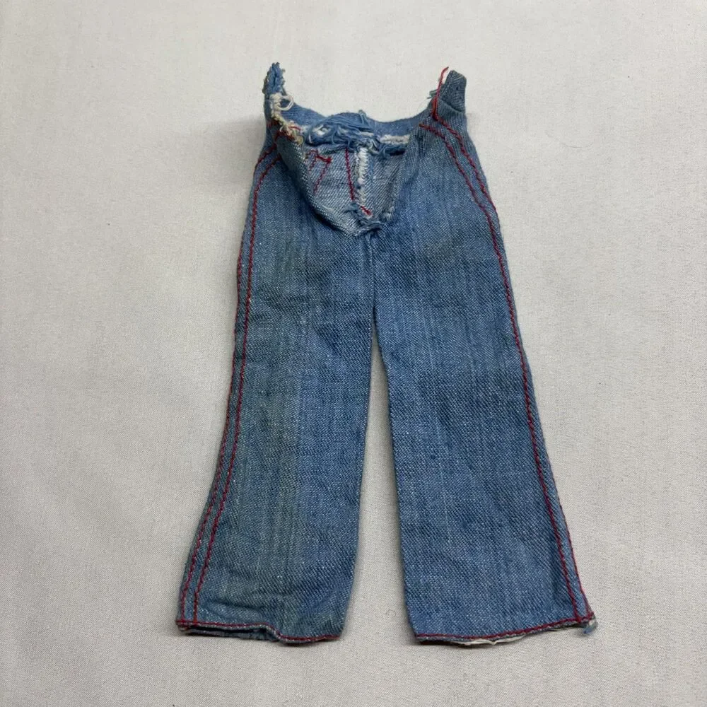 Vintage 1974 Barbie Best Buy Fashions Jeans Red Top #7818 TLC